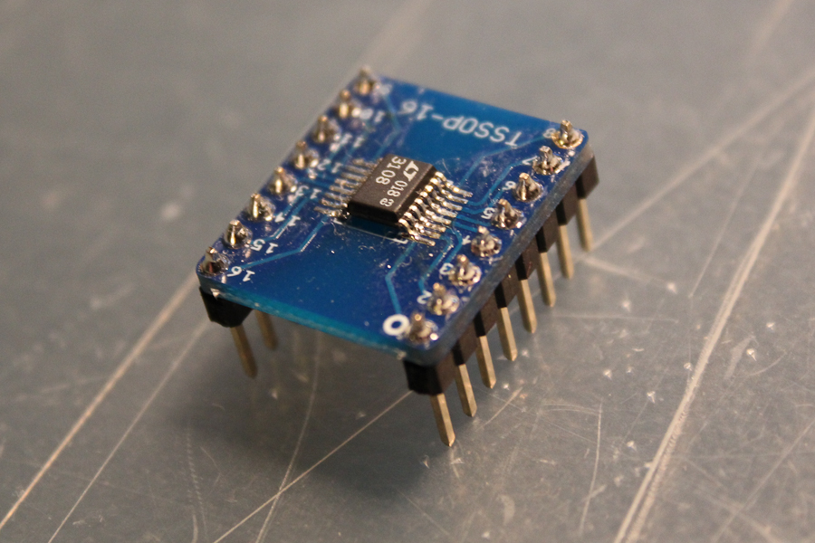 First SSOP16 Solder Adapter Board